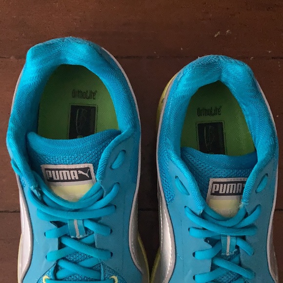Puma Ortholite Teal Running Shoes - Picture 9 of 11